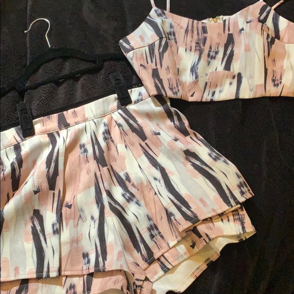 2 piece, tank and shorts
